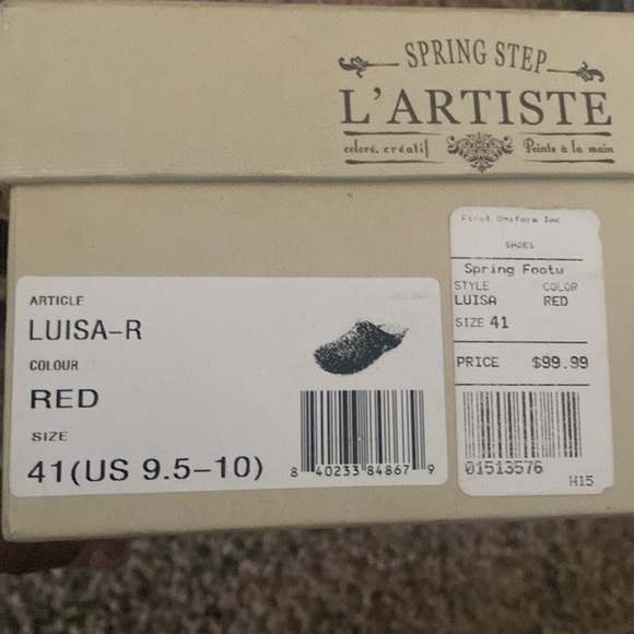 L’artiste red mules - Picture 6 of 6